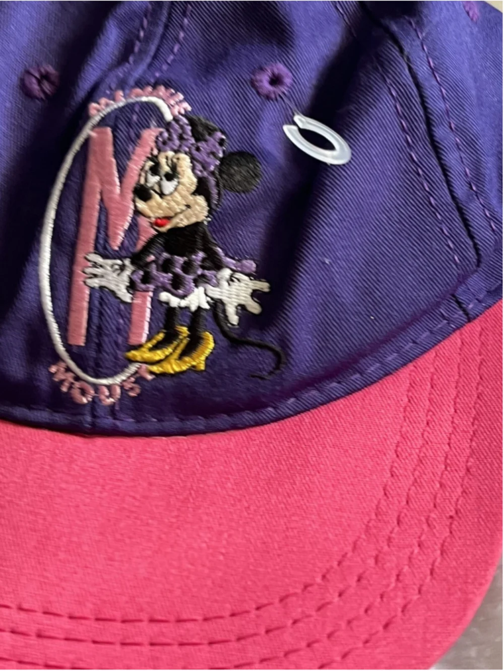 Vintage Minnie Mouse Youth Snapback Baseball Cap Goofy's Hat Co Made in USA Pink
